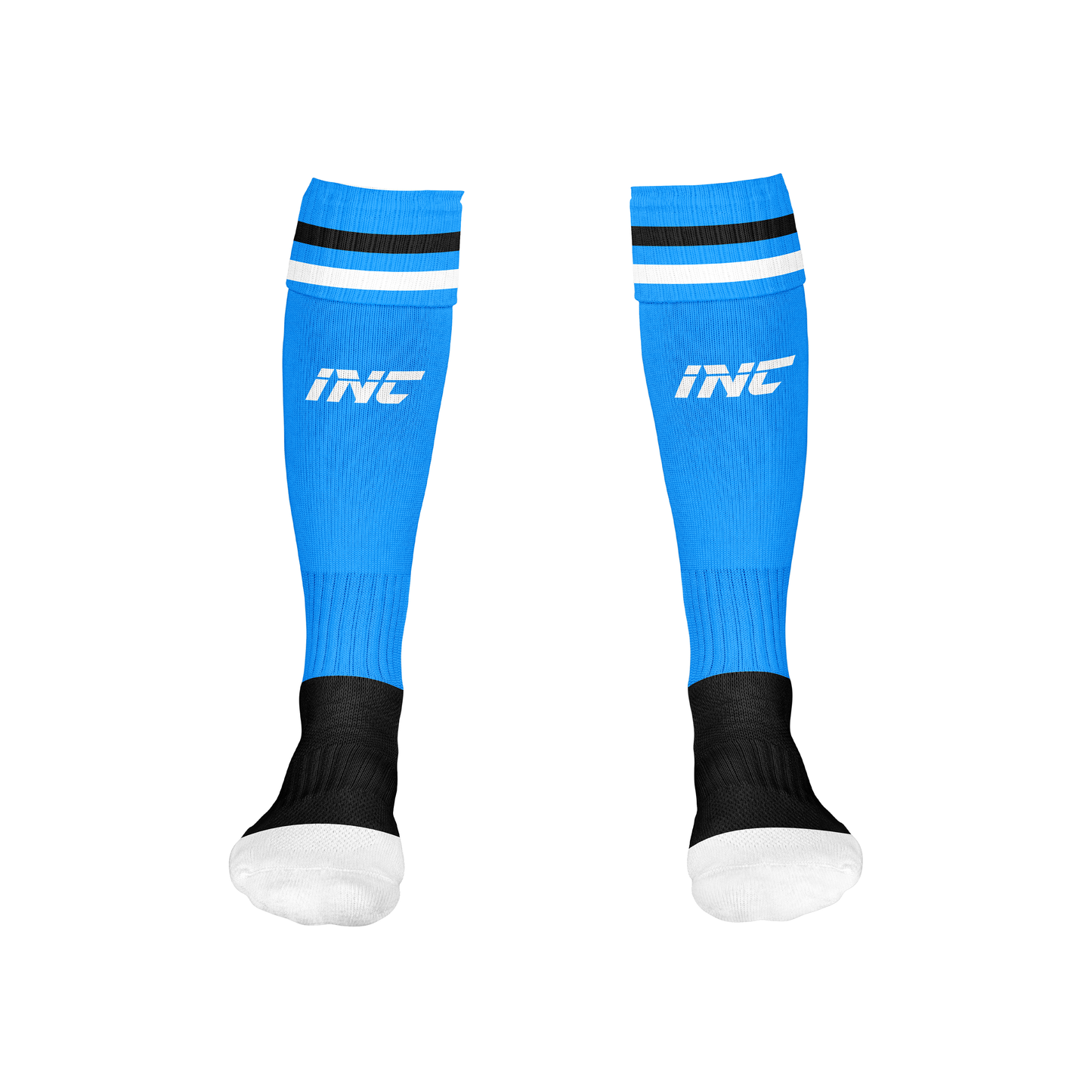 Bula Blue White Rugby Socks – breathable, durable rugby kit from INC-KITS