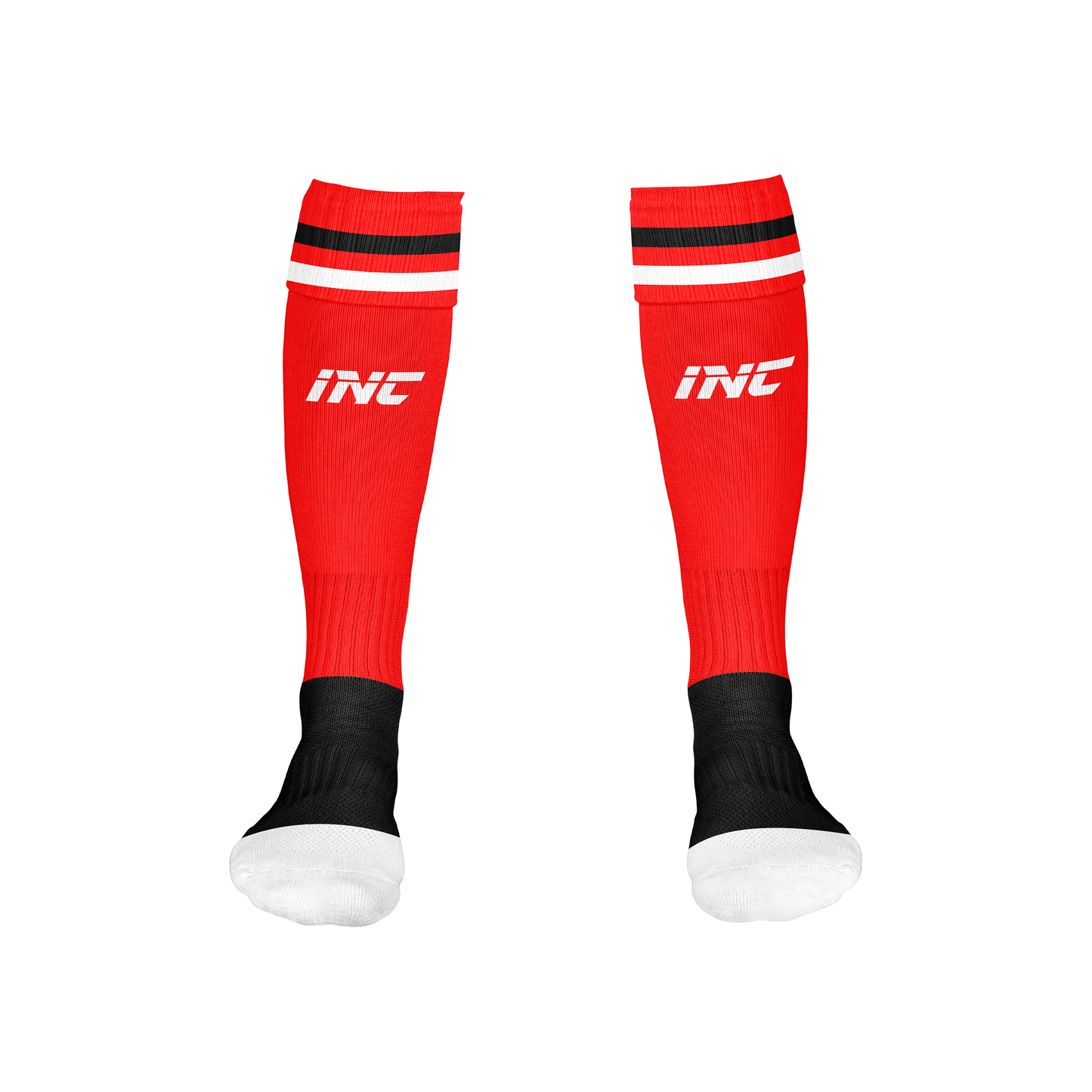 Bula Red White Rugby Socks – breathable, durable rugby kit from INC-KITS