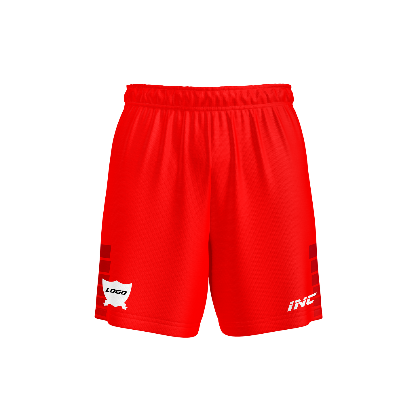 Dominus Ludi Red Football Shorts – breathable, durable football teamwear from INC-KITS