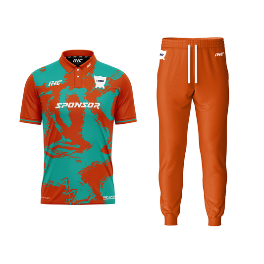 Ars Occulta Orange Cricket Kit – custom cricket shirt and trousers from INC-KITS