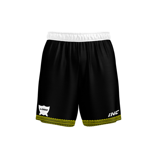 Bula Yellow and White Rugby Shorts – breathable, durable rugby kit from INC-KITS