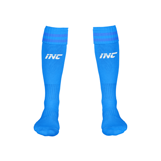 Dominus Blue Football Socks – breathable, durable football teamwear from INC-KITS