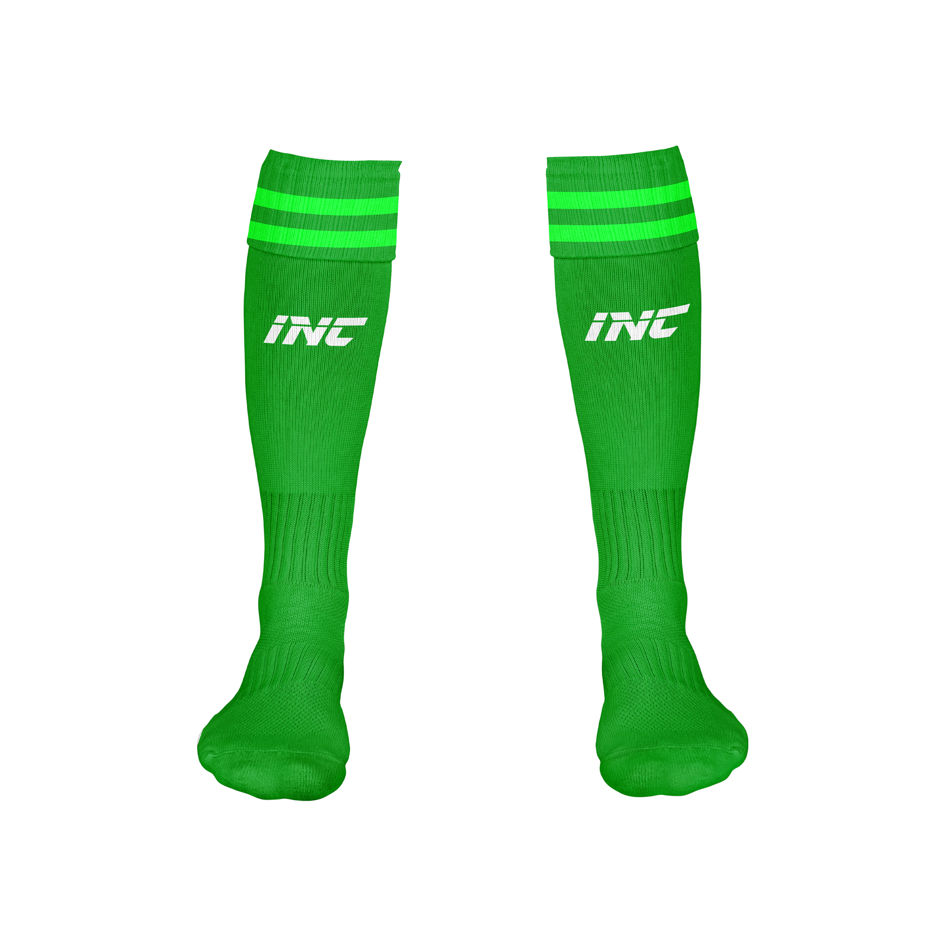 Dominus Ludi Green Football Socks – breathable, durable football teamwear from INC-KITS